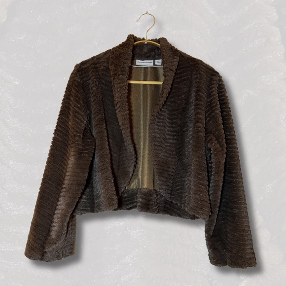 amanda charles Jackets & Blazers - Chic Chocolate Teddy Jacket